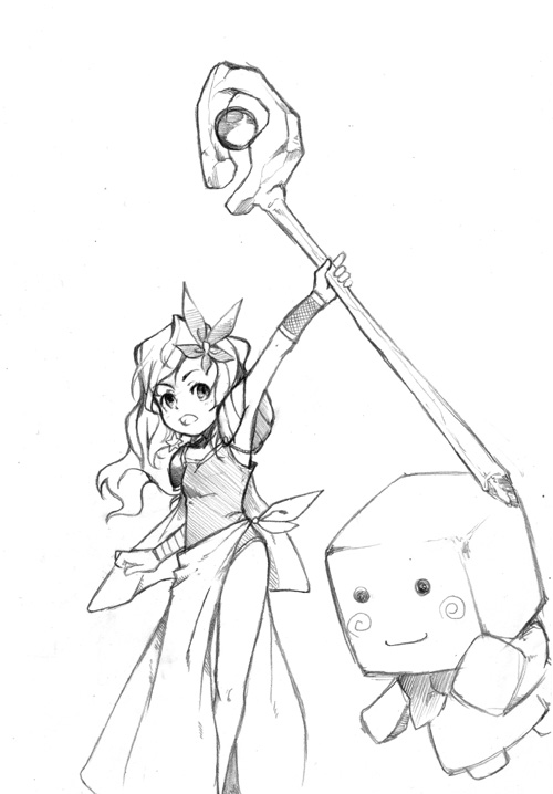 rydia and whyt (final fantasy and 1 more) drawn by tsukiyo_rei