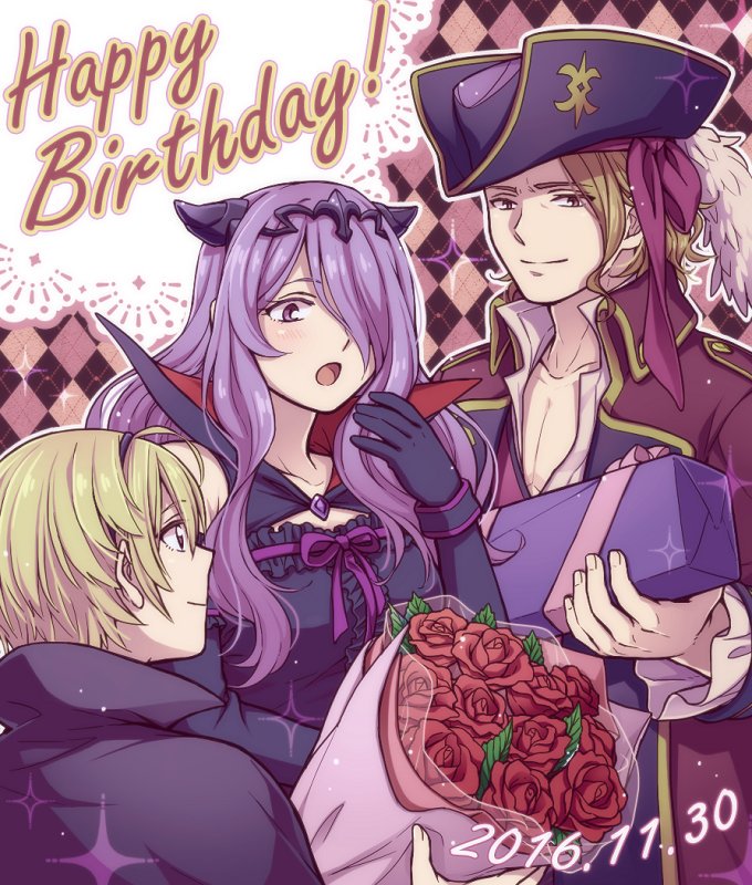 camilla, leo, and xander (fire emblem and 1 more) drawn by hiyori_(rindou66)