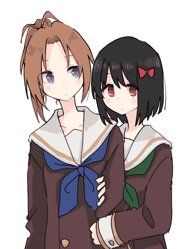 nakagawa natsuki and hisaishi kanade (hibike! euphonium and 1 more) drawn by shiroshi_(denpa_eshidan)