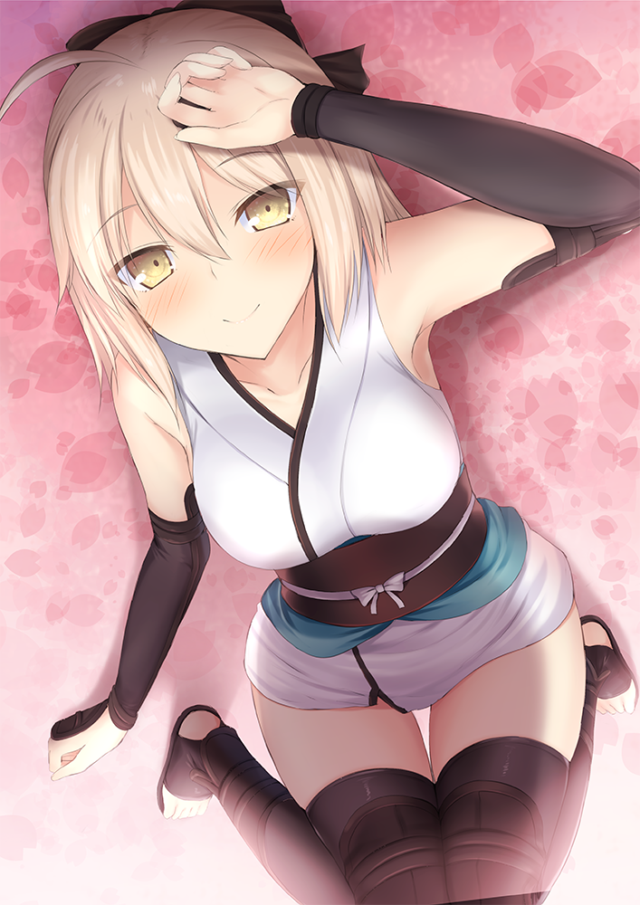 okita souji (fate and 1 more) drawn by taiki_ken