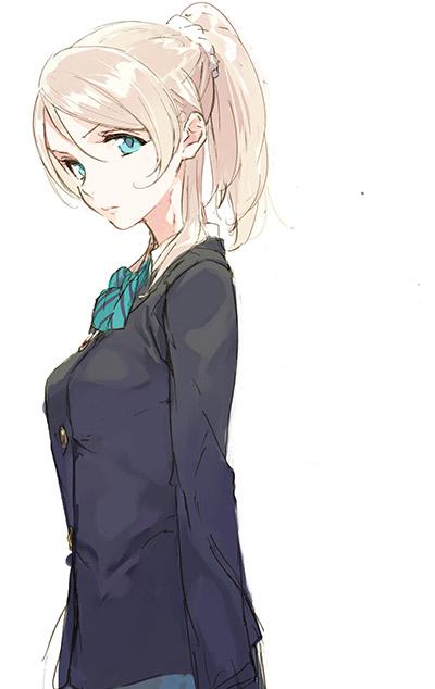 ayase eli (love live! and 1 more) drawn by pako_(pakosun)