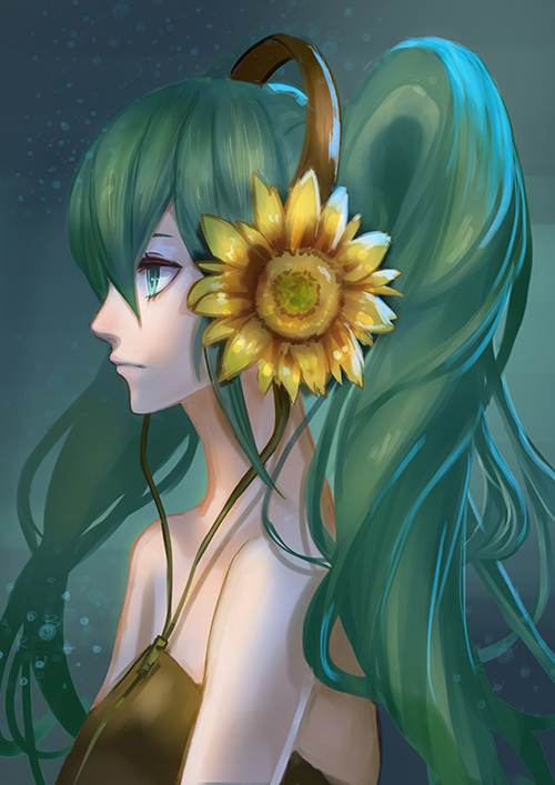 hatsune miku (vocaloid) drawn by liliore_(l.ily)