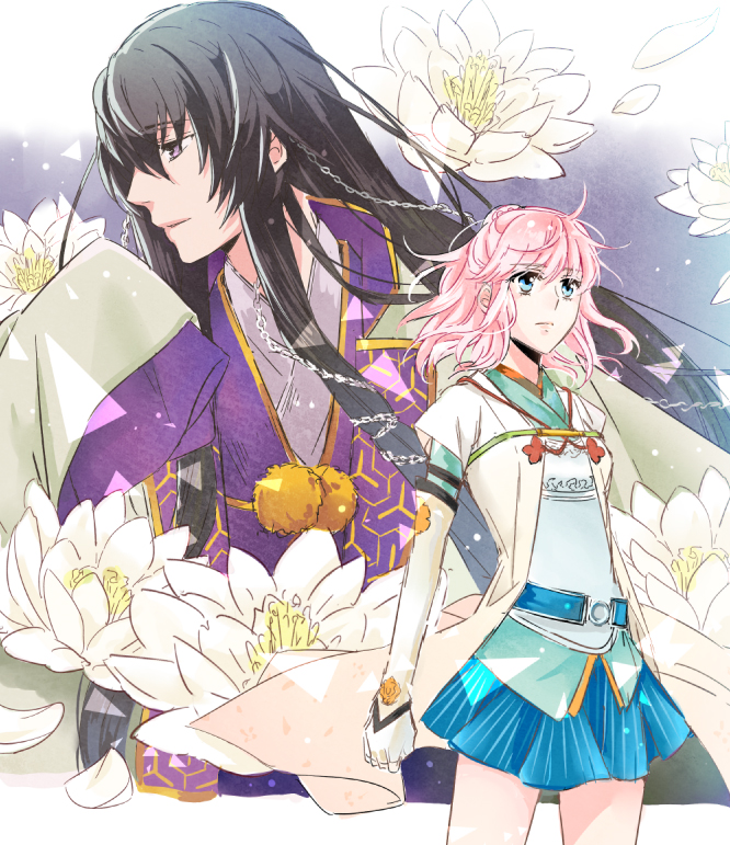 hasumi yuki and amami (harukanaru toki no naka de and 1 more) drawn by naguy_(nagui)