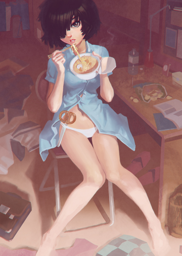 urabe mikoto (nazo no kanojo x) drawn by ilya_kuvshinov