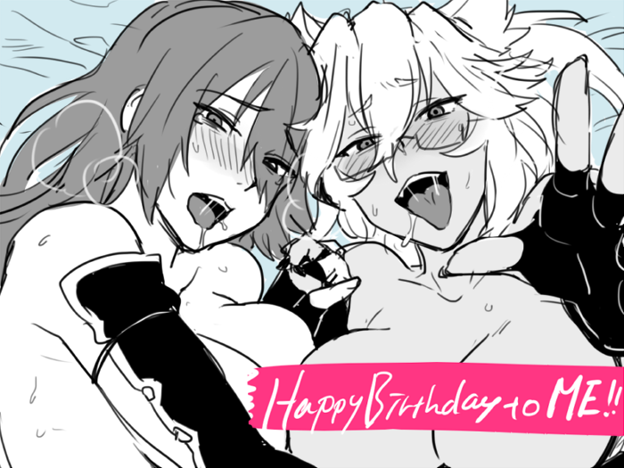 nagato and musashi (kantai collection) drawn by ikeshita_moyuko