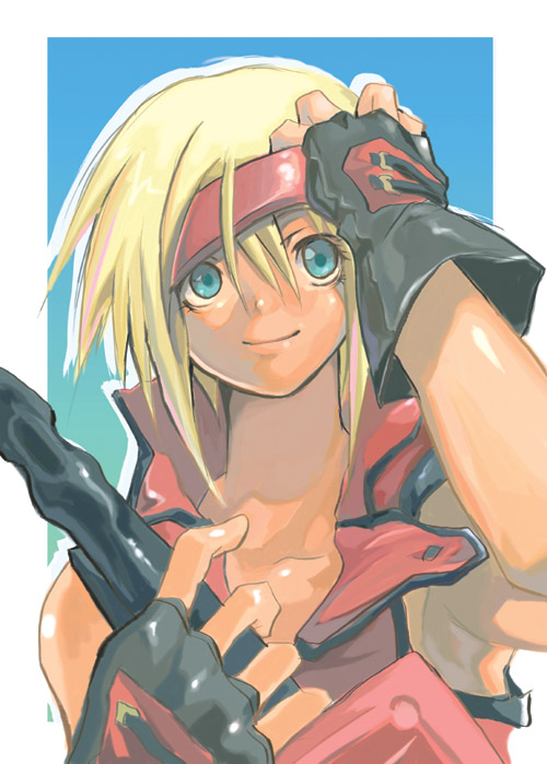 bridget and sol badguy (guilty gear and 1 more) drawn by shihira_tatsuya