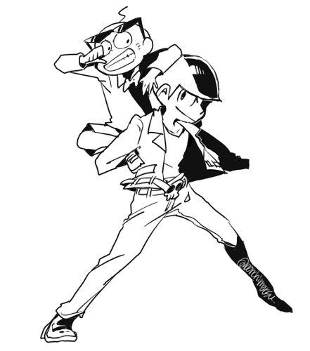 matsuno karamatsu and chibita (osomatsu and 1 more) drawn by banchi_(bantyanizumu)