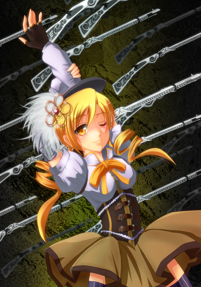 tomoe mami (mahou shoujo madoka magica) drawn by amayofuu