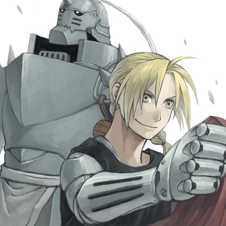 edward elric and alphonse elric (fullmetal alchemist) drawn by mukuo