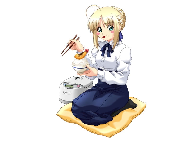 artoria pendragon and saber (fate and 1 more) drawn by anonymous_(japanese)