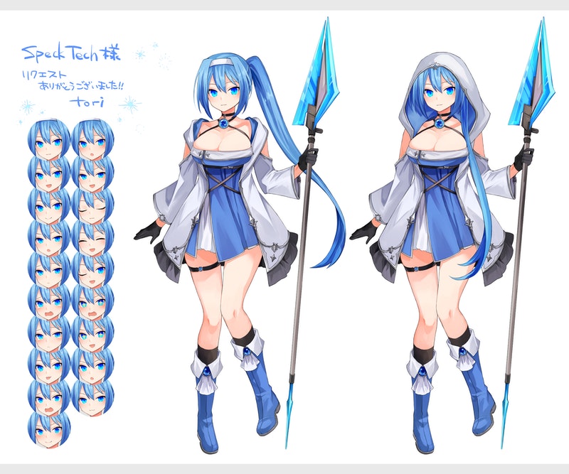 alyssa (original and 2 more) drawn by tori_(10ri)
