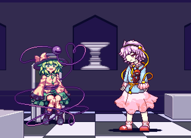 komeiji koishi and komeiji satori (touhou) drawn by migel_futoshi