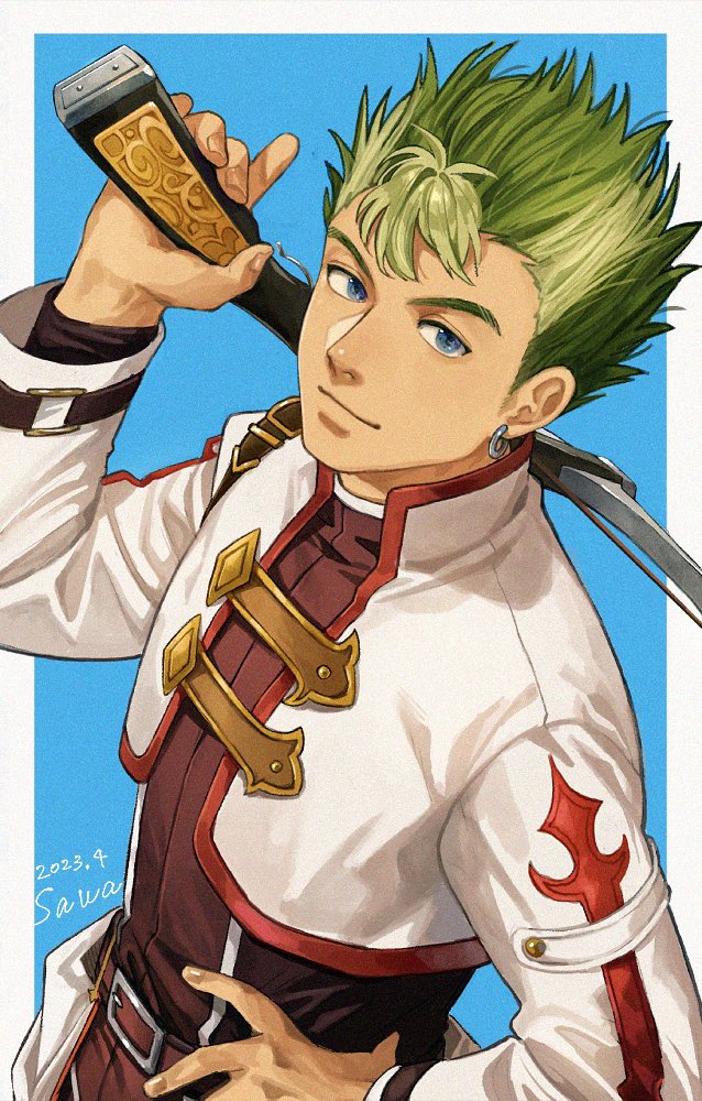 kevin graham (eiyuu densetsu and 1 more) drawn by sawaponu3