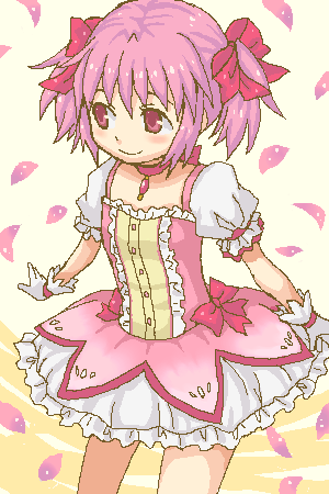 kaname madoka (mahou shoujo madoka magica) drawn by hachiko_(murasaki_no_neko)