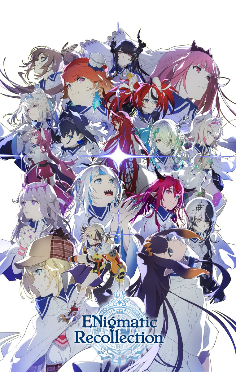 gawr gura, mori calliope, ninomae ina'nis, ouro kronii, nanashi mumei, and 14 more (hololive and 2 more) drawn by solani