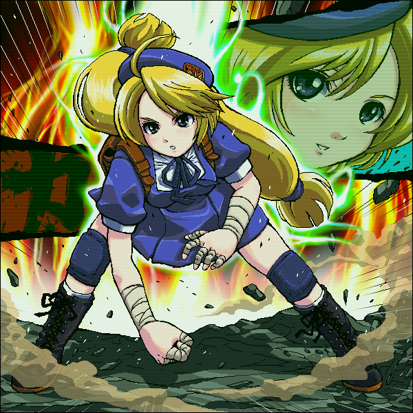 shijou hinako (the king of fighters and 1 more) drawn by johnnie