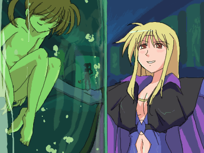 fate testarossa, takamachi nanoha, and presea testarossa (lyrical nanoha and 1 more) drawn by elk115