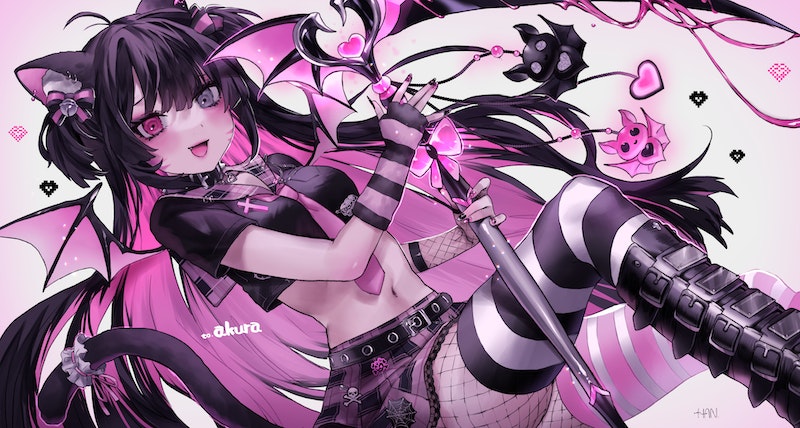 akuradere (indie virtual youtuber) drawn by han_(ateez_hncrn)