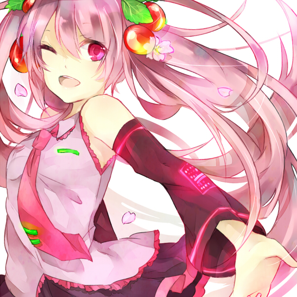 hatsune miku and sakura miku (vocaloid) drawn by motsuko_(kctm2283)