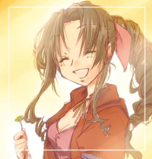 aerith gainsborough (final fantasy and 1 more) drawn by reirouhisyou