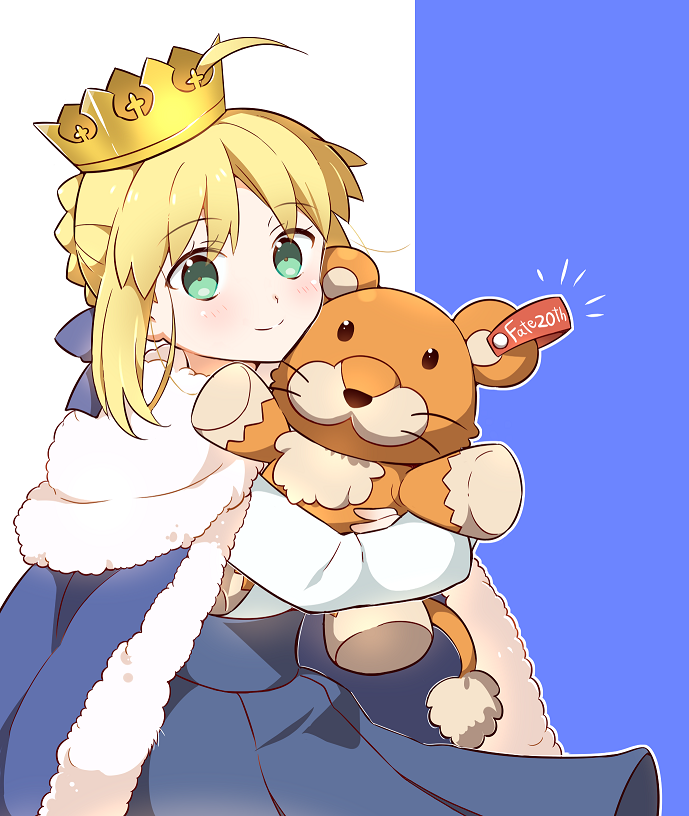 artoria pendragon and saber (fate and 1 more) drawn by tsuchiya_madose