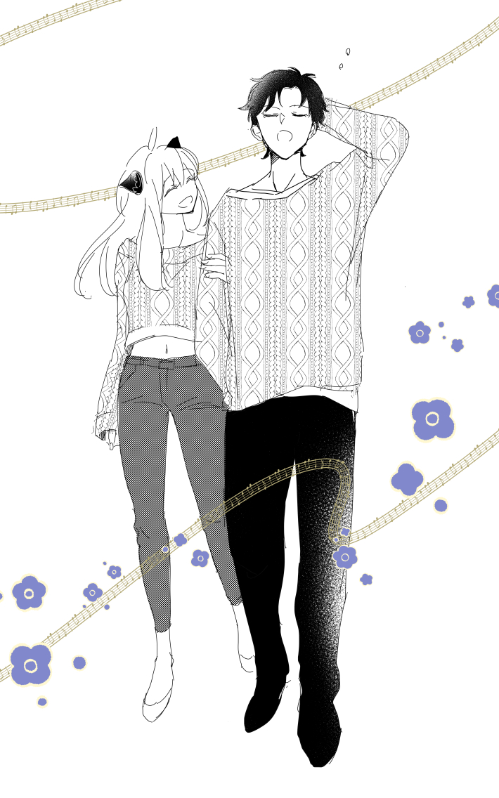 anya and damian desmond (spy x family) drawn by minagawa_emu