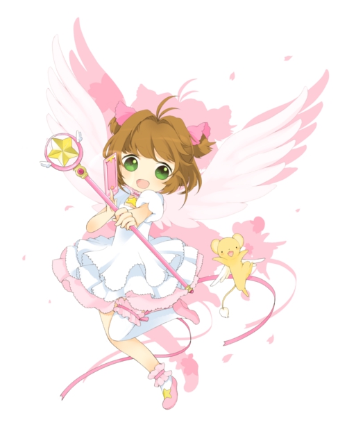 kinomoto sakura and kero (cardcaptor sakura) drawn by mako_(yodo-gawa)