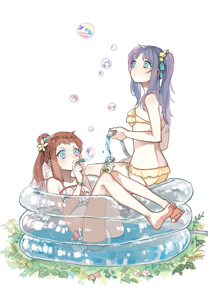 hiradaira chisaki and mukaido manaka (nagi no asukara) drawn by buun_ko