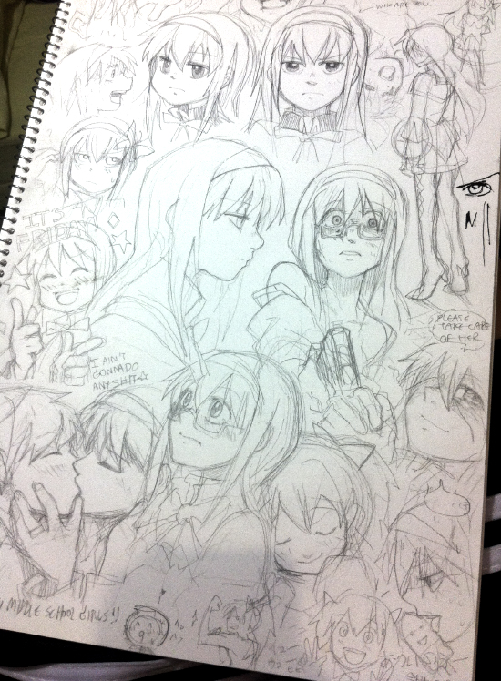 akemi homura and kaname madoka (mahou shoujo madoka magica and 1 more) drawn by silverxp