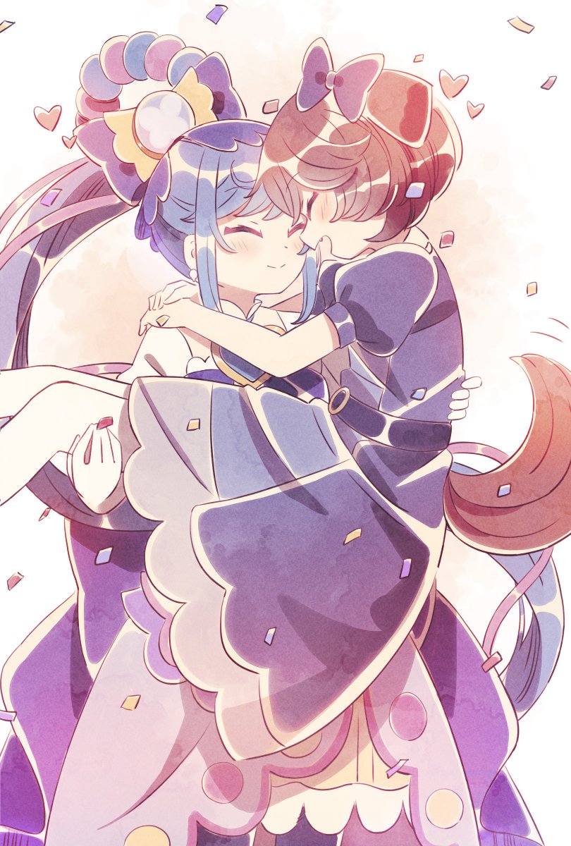 fuwa kokone, pam-pam, and cure spicy (precure and 1 more) drawn by yairon0315