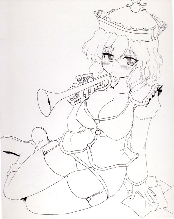 merlin prismriver (touhou) drawn by okiraku_nikku
