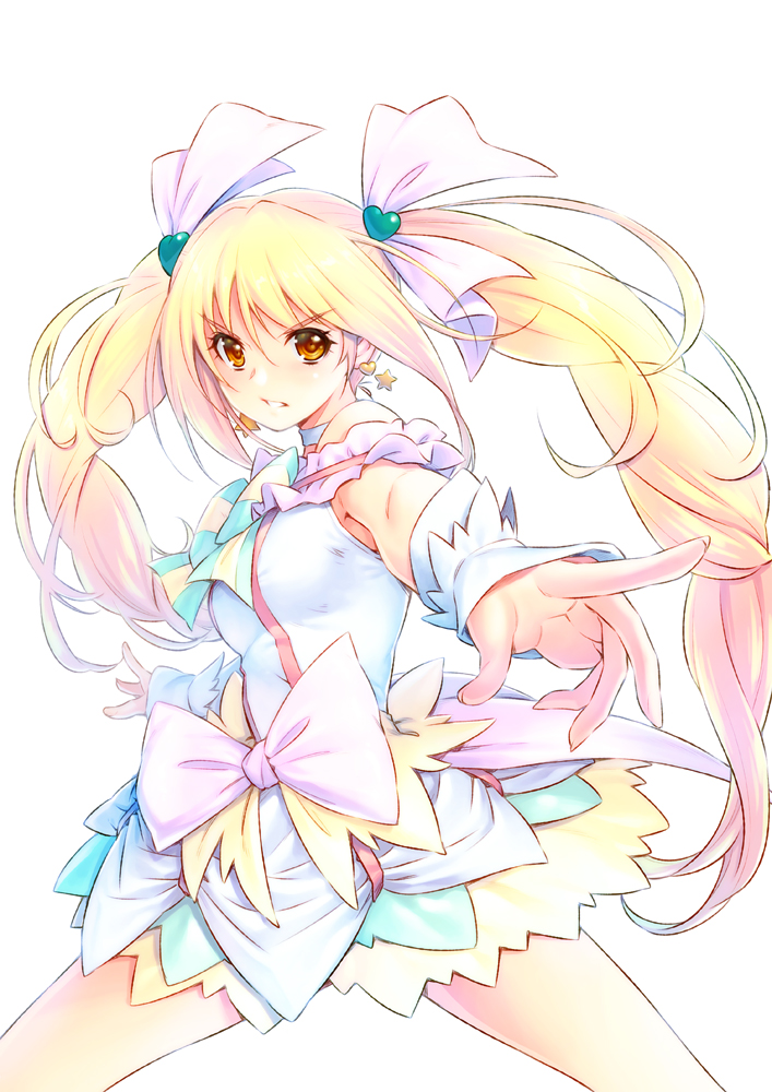sakagami ayumi and cure echo (precure and 2 more) drawn by kazuma_muramasa