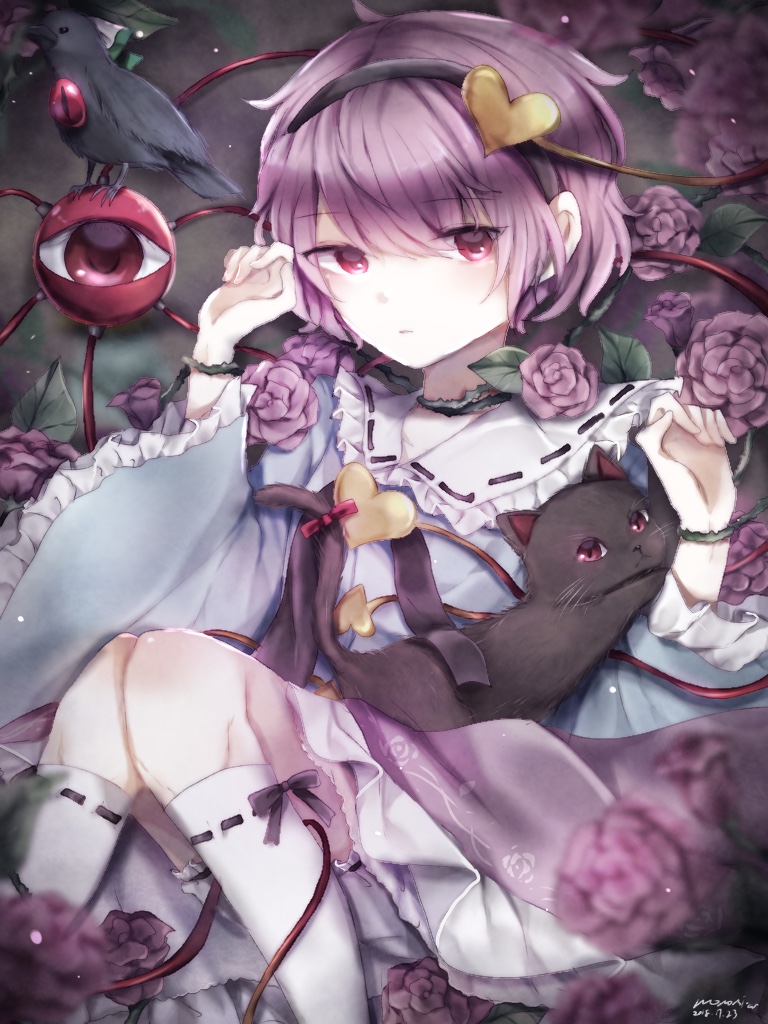 komeiji satori, kaenbyou rin, and reiuji utsuho (touhou) drawn by ruoruomi