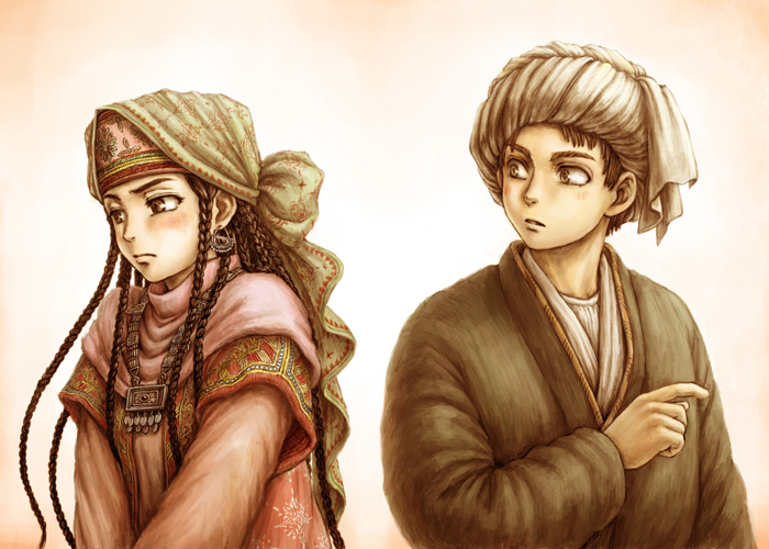 pariya and umar (otoyomegatari) drawn by satou_toshio_(suisuisuisui)