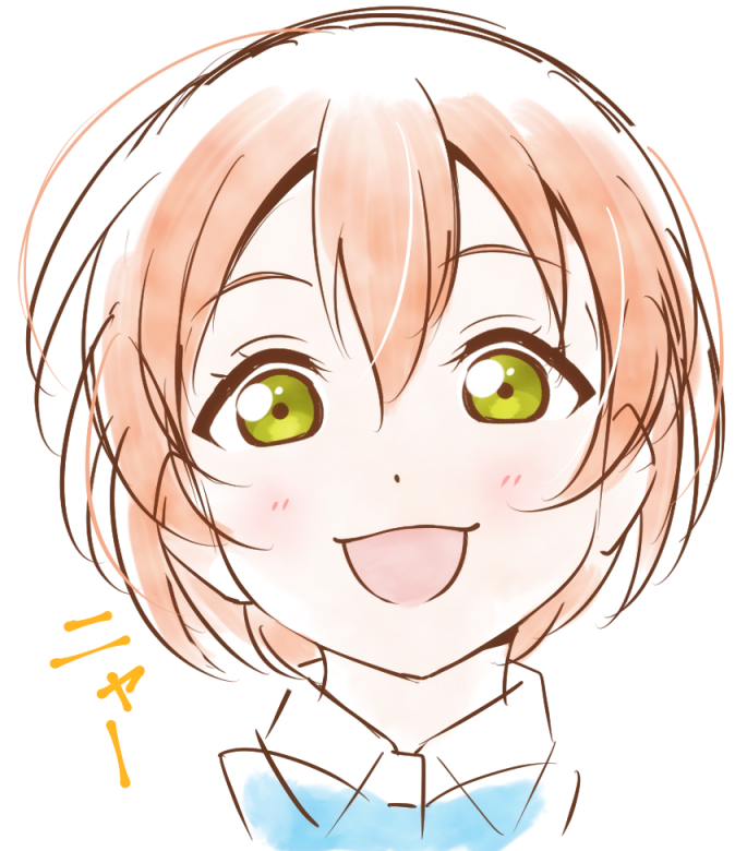 hoshizora rin (love live! and 1 more) drawn by anibache