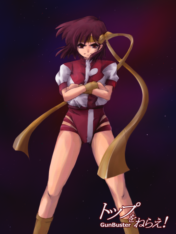 takaya noriko (top wo nerae!) drawn by yamazaki_kazu