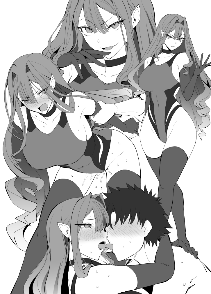 fujimaru ritsuka and baobhan sith (fate and 1 more) drawn by kumakichi_(cost-lost)