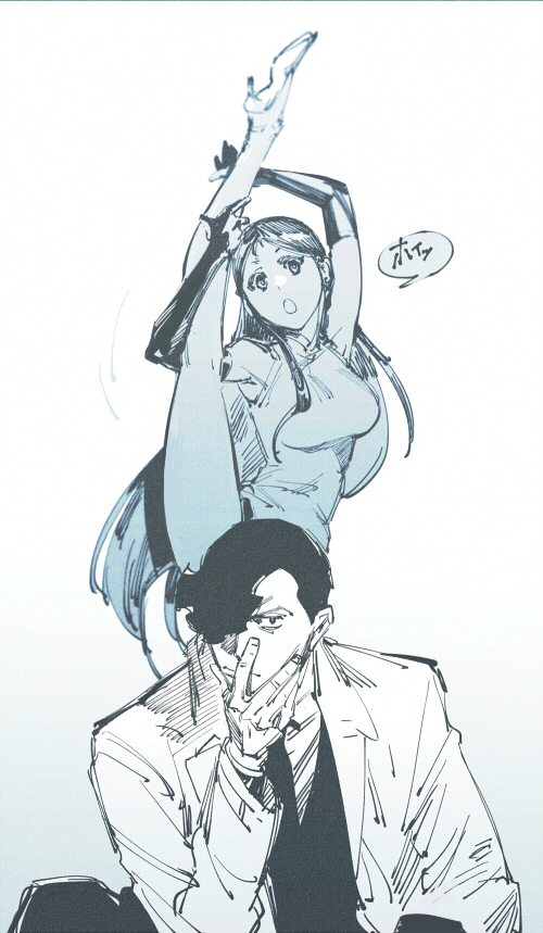 ginrei and murasame kenji (giant robo) drawn by hamu_fukurou