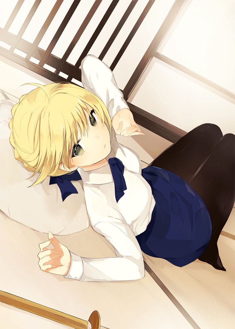 artoria pendragon and saber (fate and 1 more) drawn by lpip