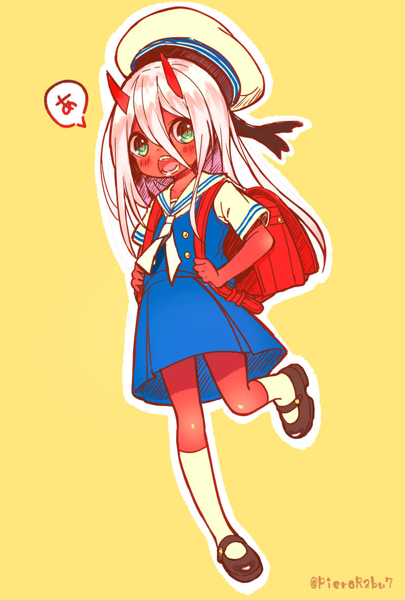 zero two (darling in the franxx) drawn by pierorabu