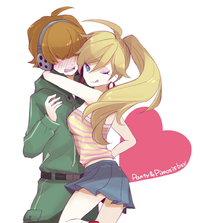 panty and brief (panty & stocking with garterbelt) drawn by chaki_(chackiin)