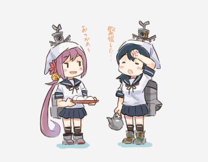ushio and akebono (kantai collection) drawn by saiguchi_otoufu