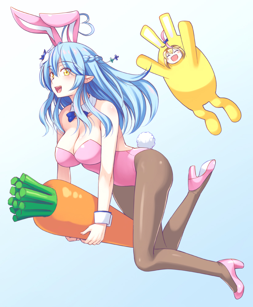 yukihana lamy and omaru polka (hololive and 1 more) drawn by noise_(tsuzuki)
