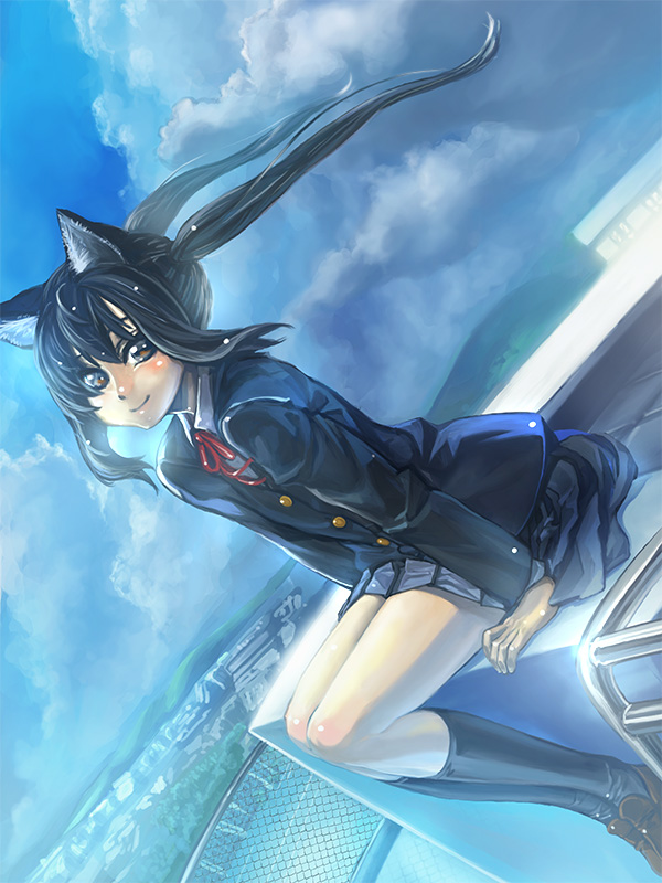 nakano azusa (k-on!) drawn by sora_(sorahaao)