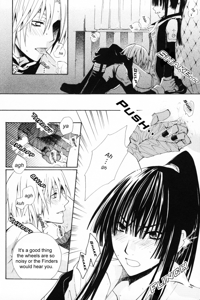 allen walker and kanda yuu (d.gray-man) drawn by miauchi_subaru and takedo_peko