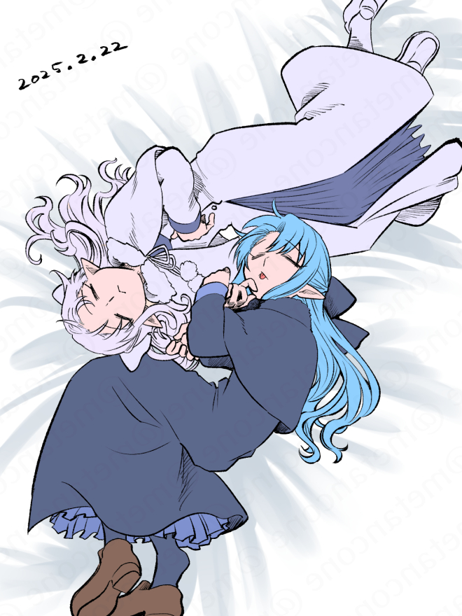 len and white len (tsukihime and 1 more) drawn by metarogu