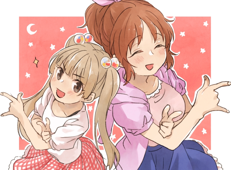 abe nana and yokoyama chika (idolmaster and 1 more) drawn by chanosuke