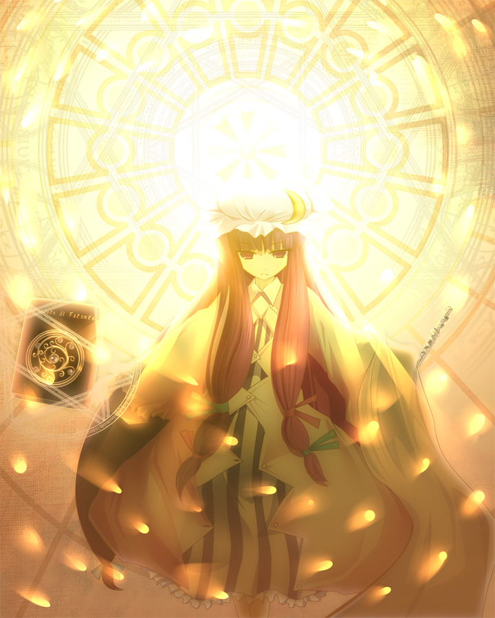 patchouli knowledge (touhou) drawn by aojiru_(shiro_to_kuro_no_mukyou)
