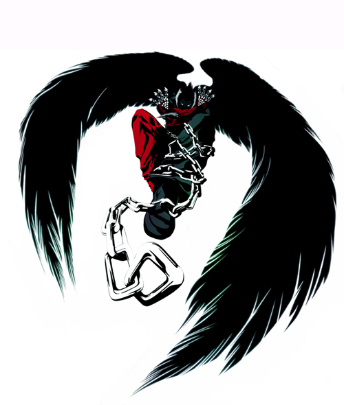 kazama jin and devil jin (tekken and 1 more) drawn by fujisawa_tomio