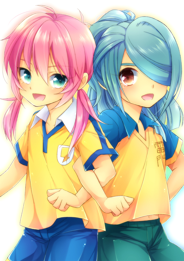 kirino ranmaru and kazemaru ichirouta (inazuma eleven go and 1 more) drawn by aichi_shiho